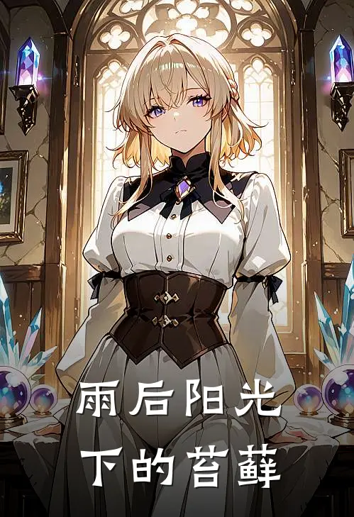 雨后阳光下的苔藓